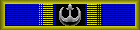 Elite Service Ribbon with Platinum Pip and Gold Gilt
